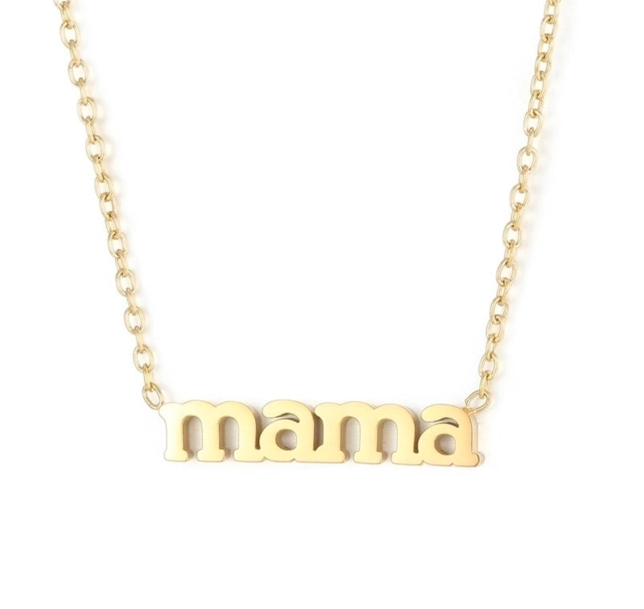 Gold Plated Mama Necklace